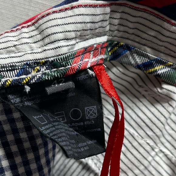 DR&N Do Rego & Novoa Cargo Capri Striped Pants Shorts Men's Size 30 - Picture 11 of 12